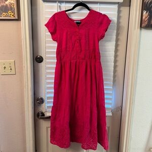 South Main Pink Cotton Dress